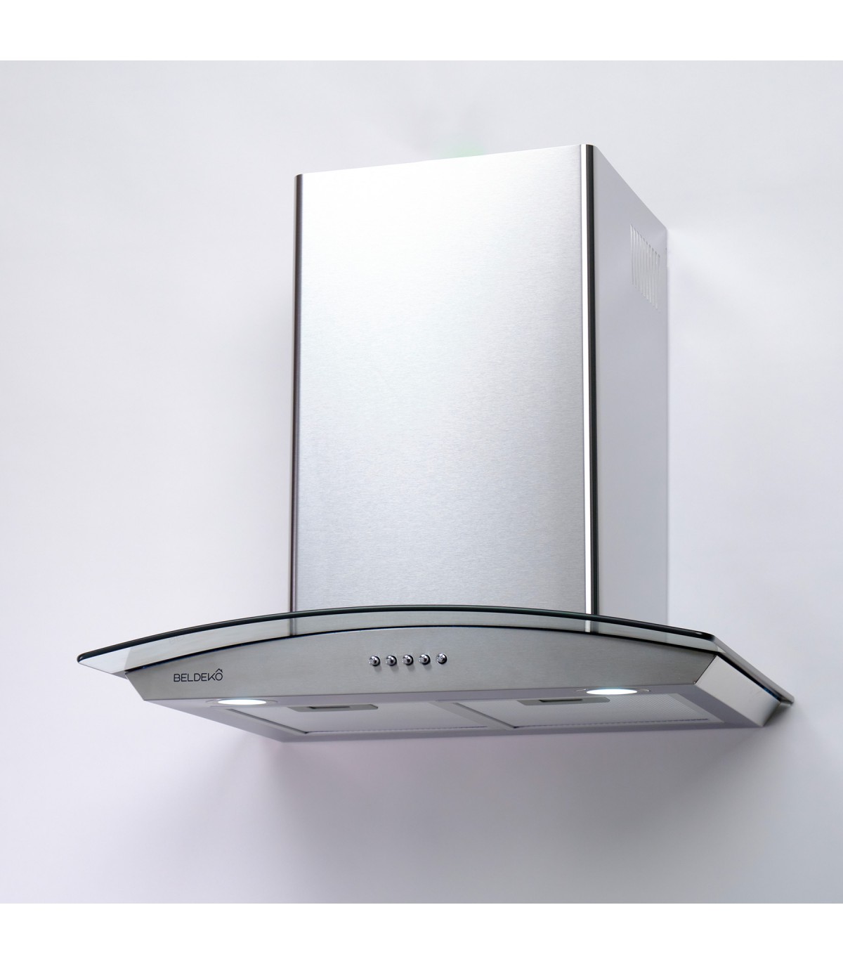 hotte-decorative-murale-60-cm-verre-et-inox Beko BHCB66641BBHS Hotte de cheminée 60 cm